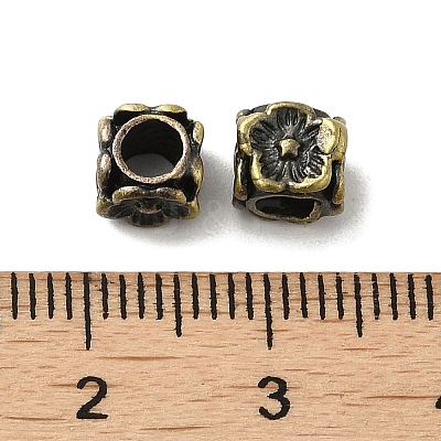 Tibetan Style Rack Plating Brass Beads KK-Q805-45AB-1