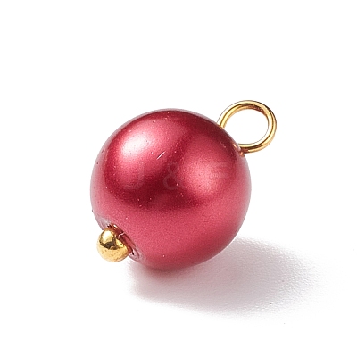 Glass Pearl Pendants PALLOY-JF01880-05-1