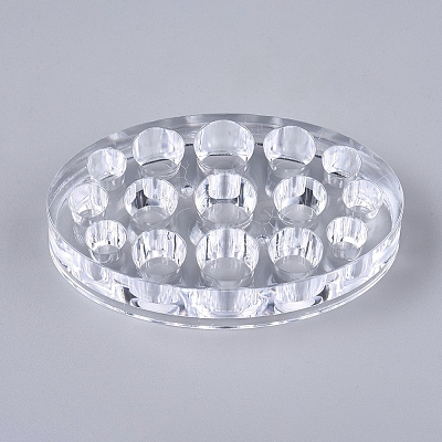 Transparent Plastic Tattoo Ink Cup Holder MRMJ-WH0059-84-1