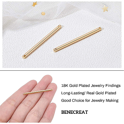Brass Links Connectors KK-BC0006-52G-1
