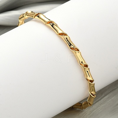 Brass Cuff Bangles for Women BJEW-F513-02G-1