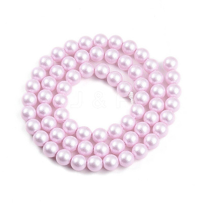 Baking Paint Pearlized Glass Pearl Bead Strands HY-N002-6mm-C03-1