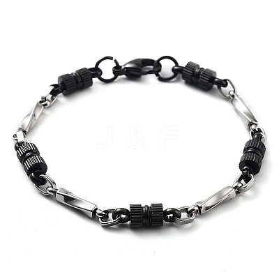 201 Stainless Steel Link Chain Bracelets BJEW-Z023-02C-1