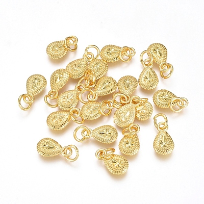 Electroplated Alloy Charms PALLOY-G267-15G-1