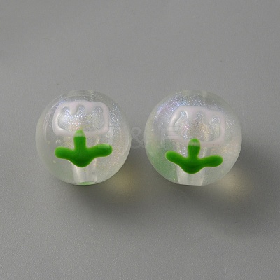 Transparent Acrylic Beads OACR-TAC0006-01D-1
