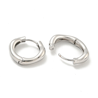 Brass Hoop Earrings EJEW-L211-010V-P-1