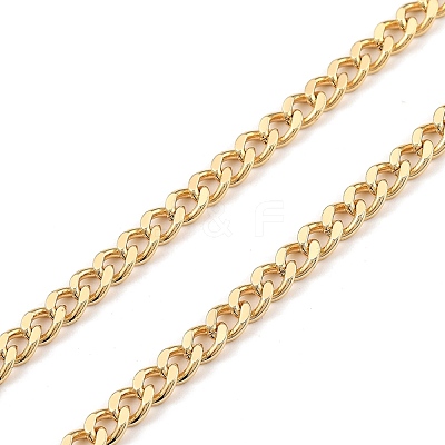 Brass Curb Chain Necklaces NJEW-JN02974-1