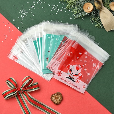3 Bags 3 Styles Rectangle OPP Cellophane Bags for Christmas OPC-FS0001-01B-1
