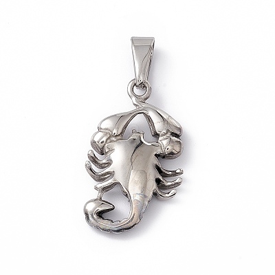 304 Stainless Steel Pendants STAS-G285-10AS-1