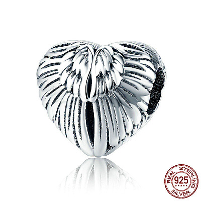 925 Sterling Silver European Beads STER-FF0009-08AS-13-1