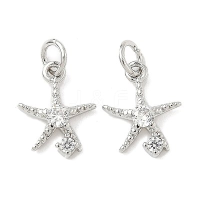 Brass Micro Pave Cubic Zirconia Pendants KK-I355-01P-03-1