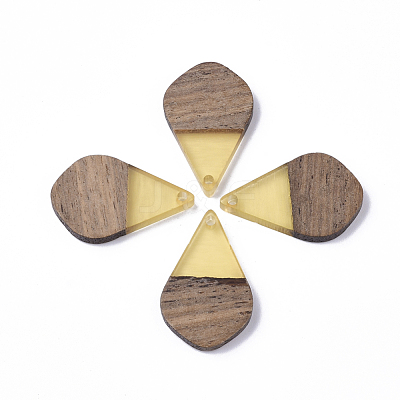Resin & Walnut Wood Pendants RESI-S358-23D-1