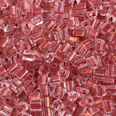 Transparent Inside Colours Glass Seed Beads SEED-T007-13G-1