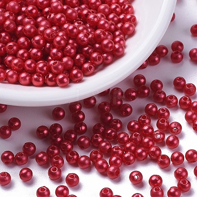 Imitation Pearl Acrylic Beads PL607-13-1