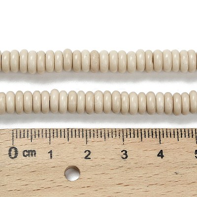 Natural Fossil Beads Strands G-Q159-B34-01-1