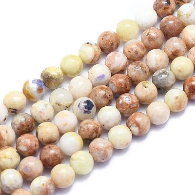 Natural Purple Opal Beads Strands G-K310-C16-8mm-1