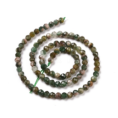 Natural Fuchsite Beads Strands G-C009-A02-1