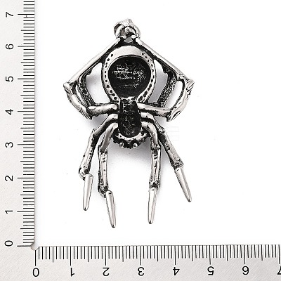 Retro 304 Stainless Steel Big Pendants STAS-Z095-02AS-1