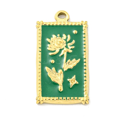 Real 18K Gold Plated PVD Vacuum Plating 304 Stainless Steel Pendants STAS-L278-012G-02-1