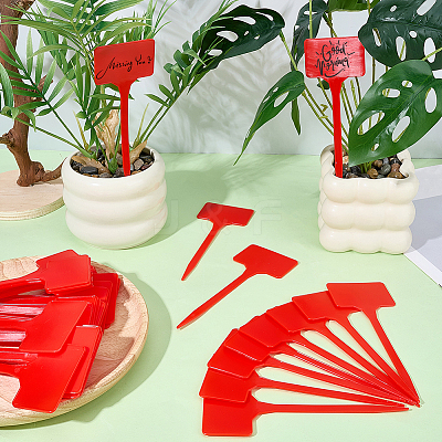 50Pcs Plastic Plant Labels FIND-SP0005-64C-1