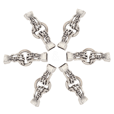 6 Sets Alloy Spring Gate Rings FIND-AR0003-14-1