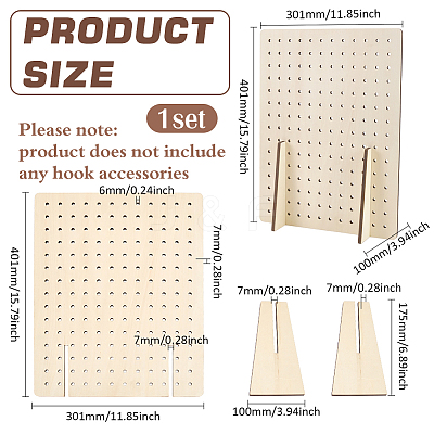 Rectangle Wood Jewelry Rack ODIS-WH0070-77-1