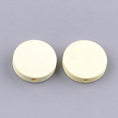 Painted Natural Poplar Wood Beads WOOD-S045-063A-01-1