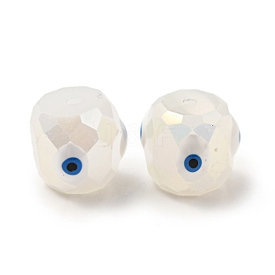 Opaque Glass Beads GLAA-F121-02B-1