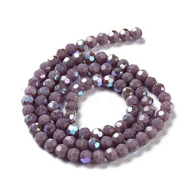 Opaque Glass Beads Strands EGLA-A035-P4mm-L11-1