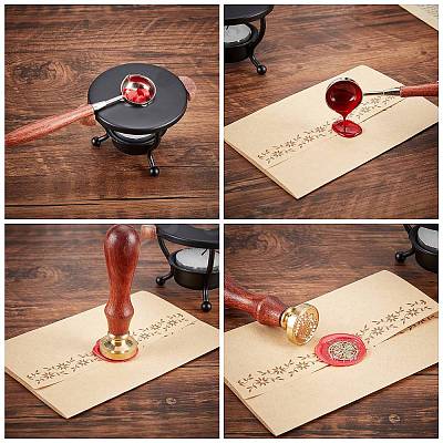Wax Seal Stamp Set TOOL-WH0079-90-1