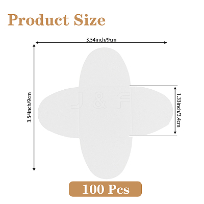 Cross Kraft Paper Chocolate Spacer AJEW-CN0004-83A-1