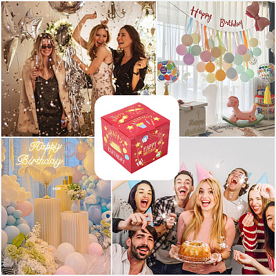 Happy Birthday Day Money Box for Cash Gift Pull DIY-WH200050-31C-1