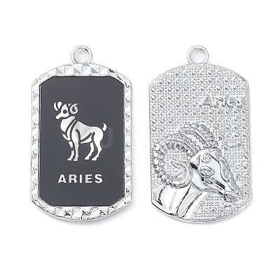 Alloy Twelve Constellations Series Big Pendants PALLOY-O107-01P-11-1