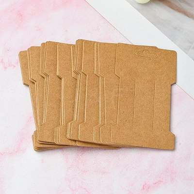 Kraft Paper Hair Clip Display Cards DIY-YW0007-32-1