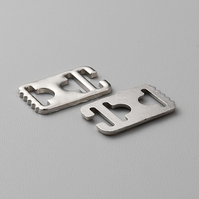 Zinc Alloy Ribbon Crimp Ends LS-DIY-WH0430-053P-1