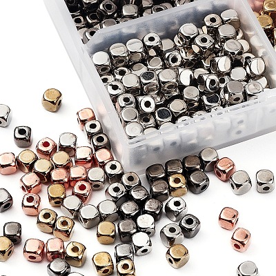 600Pcs 4 Style CCB Plastic Beads CCB-YW0001-05-1