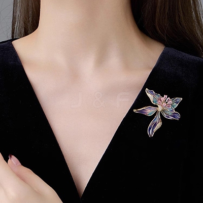 Iris Flower Enamel Pins PW-WGC4E38-01-1