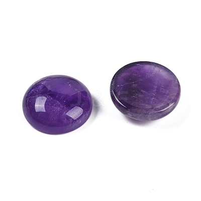 Natural Amethyst Cabochons G-T020-18mm-41-1