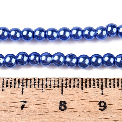 Baking Paint Glass Pearl Bead Strands X-HY-Q003-3mm-28-1