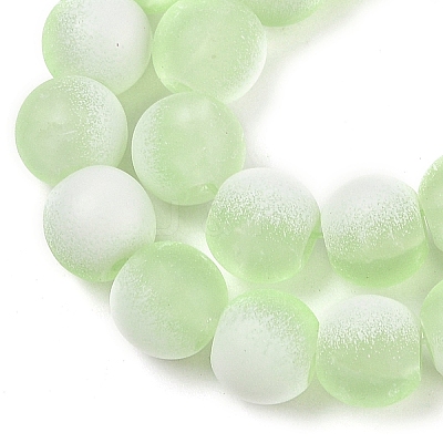 Frosted Crackle Glass Beads X1-GLAA-U001-6mm-M09-1