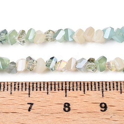 Electroplate Glass Beads Strands GLAA-T023-A17-03-1