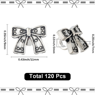 120Pcs Alloy Spacer Beads FIND-SC0017-97-1