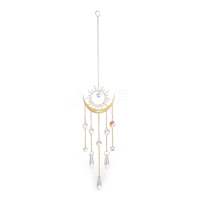 Brass Big Pendant Decorations HJEW-M005-04C-G-1