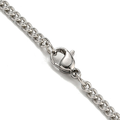 201 Stainless Steel Necklaces NJEW-Q336-01H-P-1