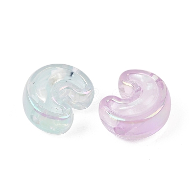 UV Plating Transparent Acrylic Beads AC-CBAAB2E-01-1