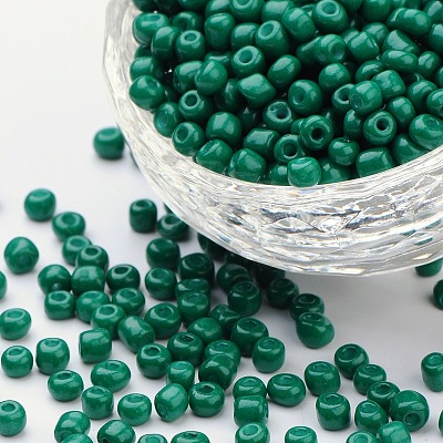12/0 1.5~2mm Baking Paint Glass Seed Beads Loose Spacer Beads X-SEED-S001-K26-1