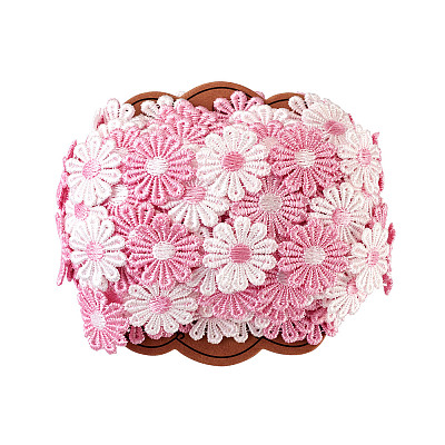 Colorful Polyester Lace Trim OCOR-TA0001-34C-1
