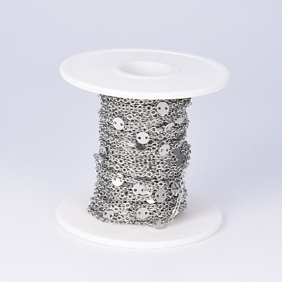 Tarnish Resistant 304 Stainless Steel Cable Chains CHS-E017-03P-1