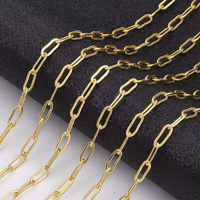 Brass Paperclip Chains CHC-S008-001A-G-1