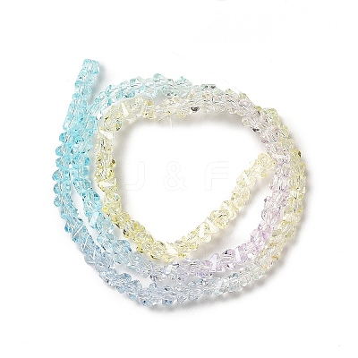 Transparent Glass Bead Strands GLAA-H023-02H-1
